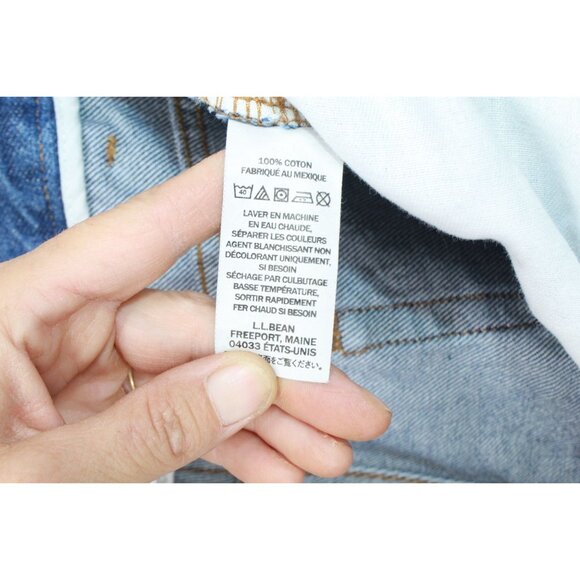 LL Bean Double L Jeans Natural Fit Hidden Comfort Stonewashed 38x30 - Picture 9 of 10